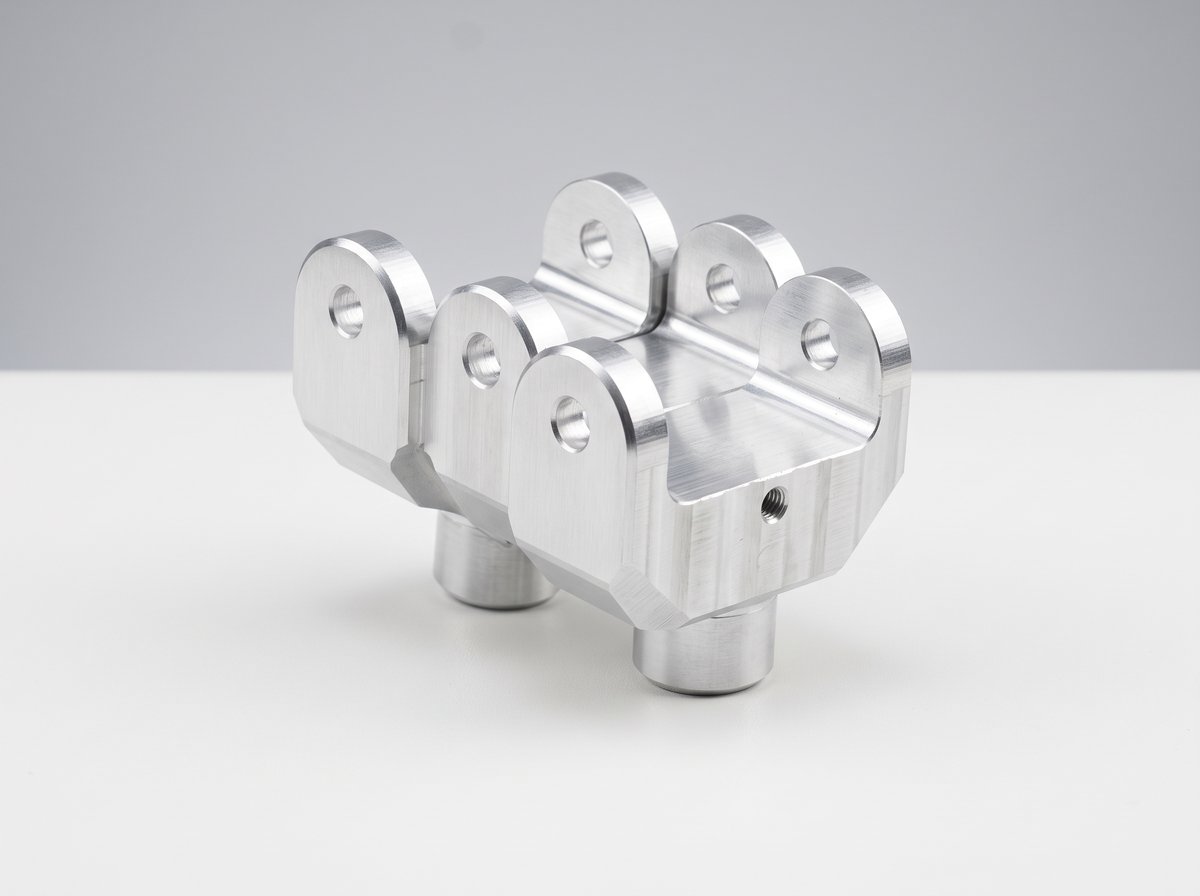 Foto produk Riser Clamp 6-Tab CNC Aluminium Billet
