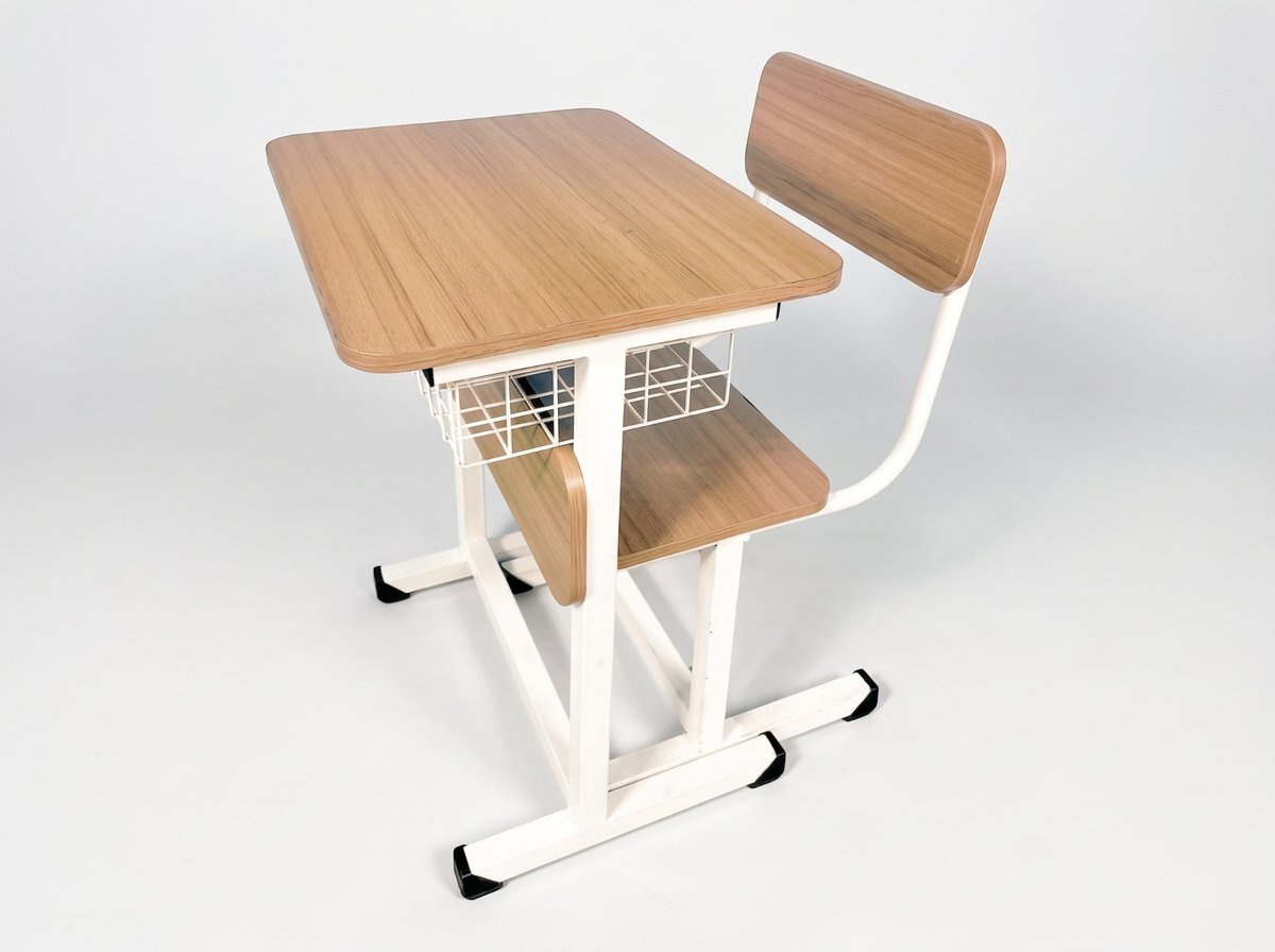 Foto produk Set Meja Kursi Siswa Terintegrasi Monoblock Rangka Putih TEFA SMKN 2